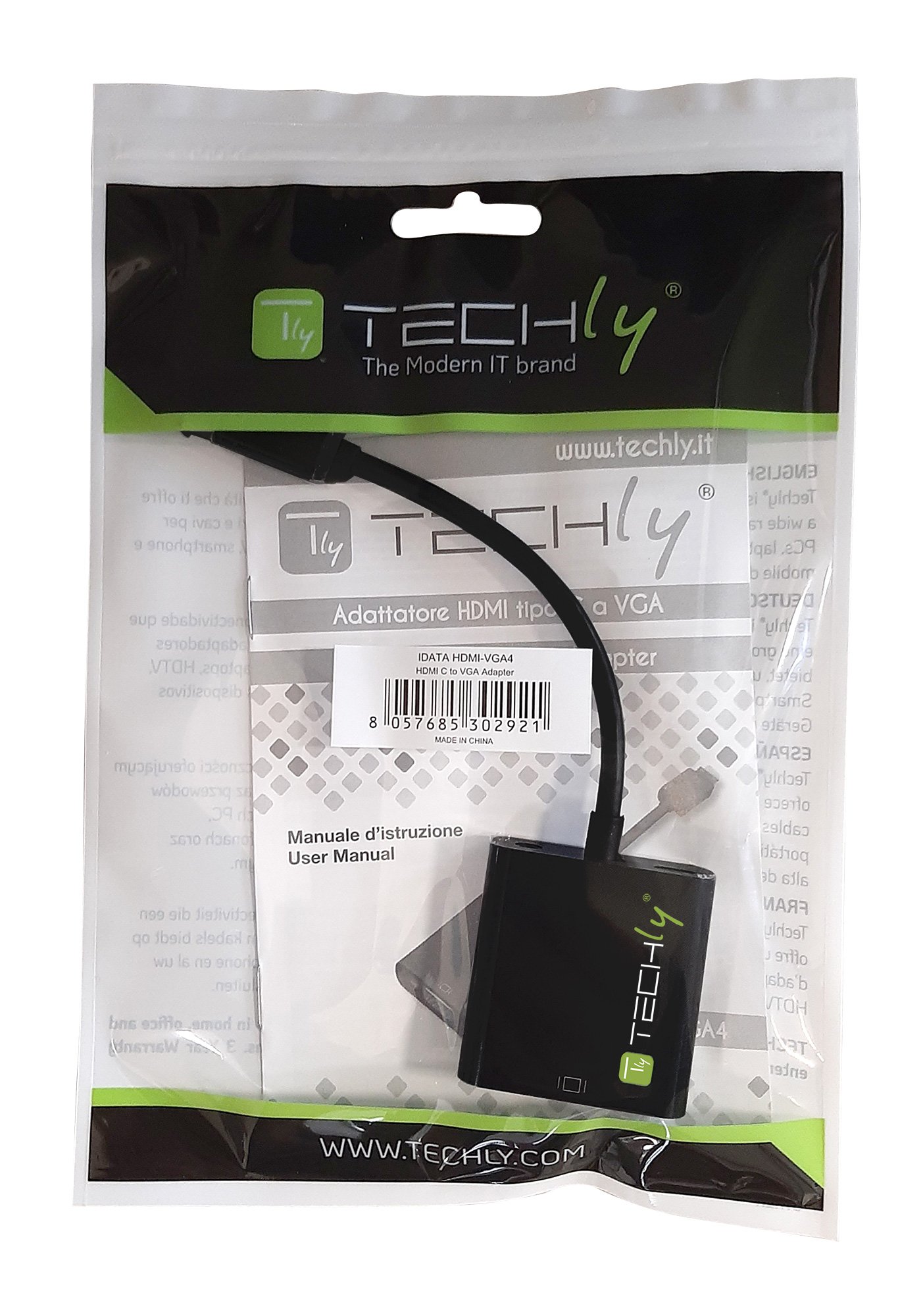 Cavo Convertitore HDMI mini C a VGA con Audio e USB TECHLY - immagine 2