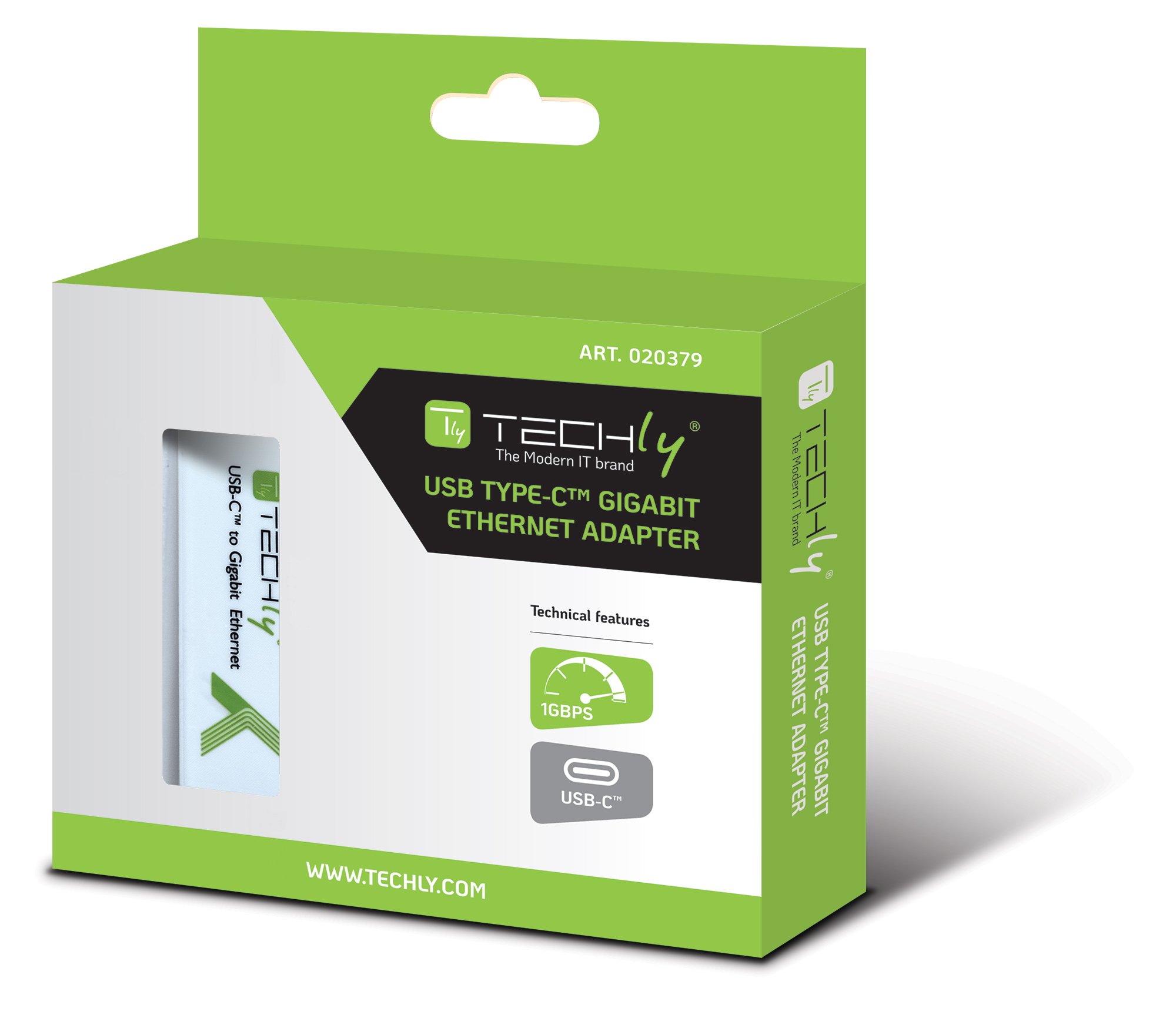 Cavo Convertitore Adattatore da USB-C™ M a Gigabit Ethernet TECHLY - immagine 2