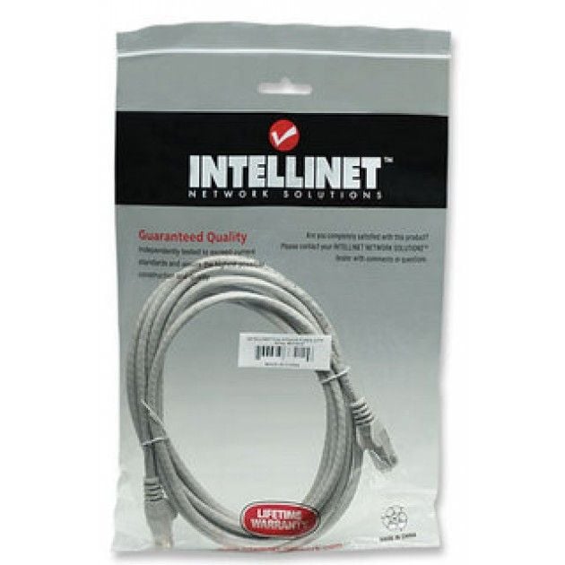 Cavo Patch Rame Cat. 6A Grigio SFTP 1 mt INTELLINET - immagine 2