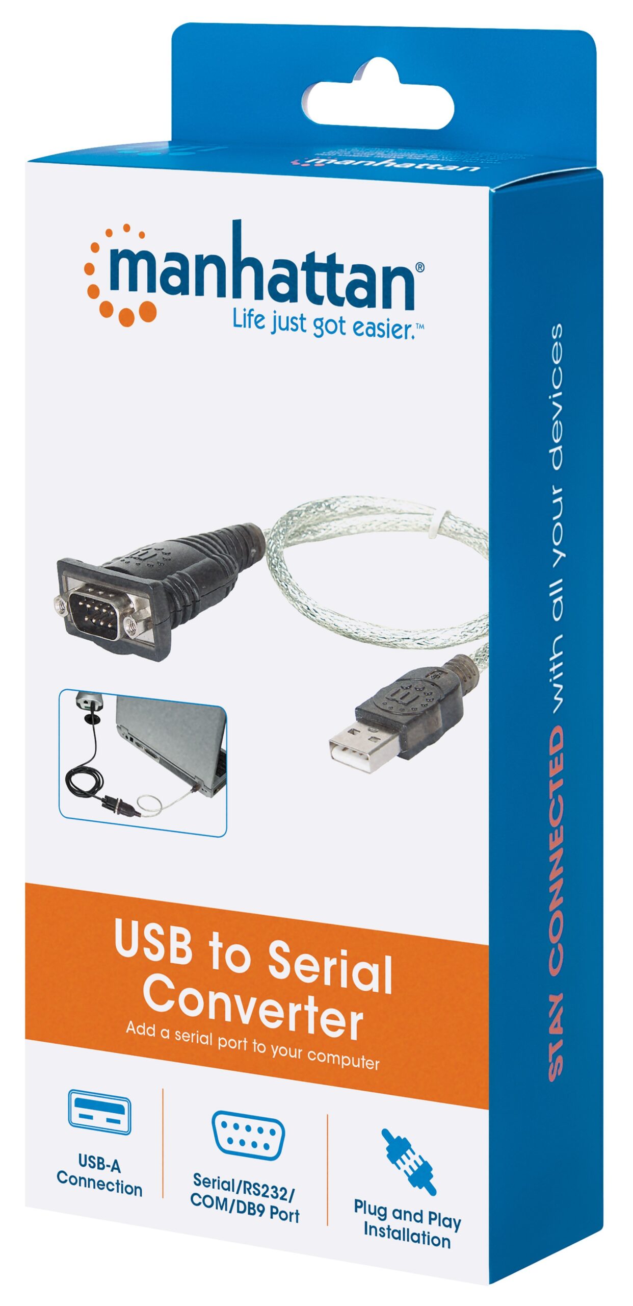 Adattatore USB a Seriale Manhattan: compatto e versatile MANHATTAN - immagine 2