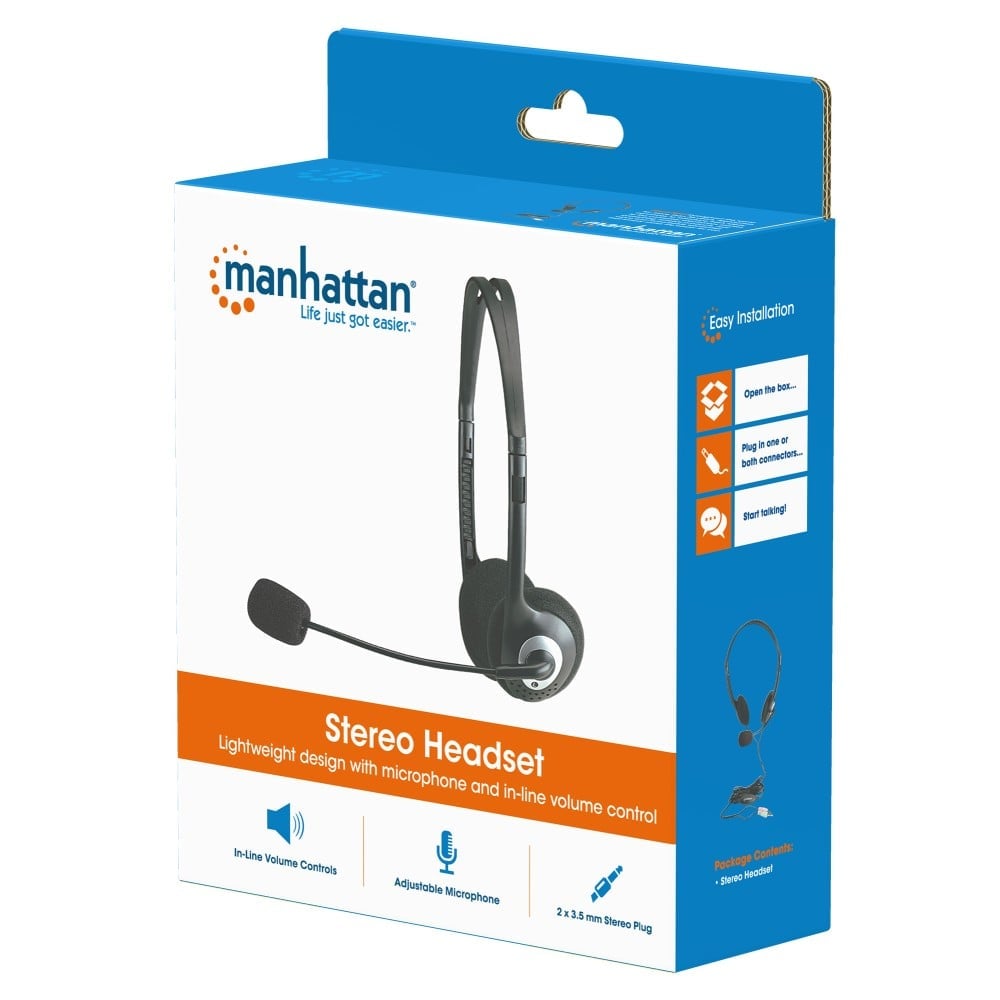 Cuffia stereo con microfono MANHATTAN - immagine 3