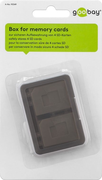 Custodia per SD Card: protezione per la tua memoria GOOBAY - immagine 2