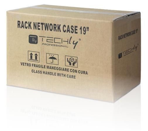 Armadio Rack 19'' a Muro 6U prof. 450 Grigio Assemblato TECHLY PROFESSIONAL - immagine 2