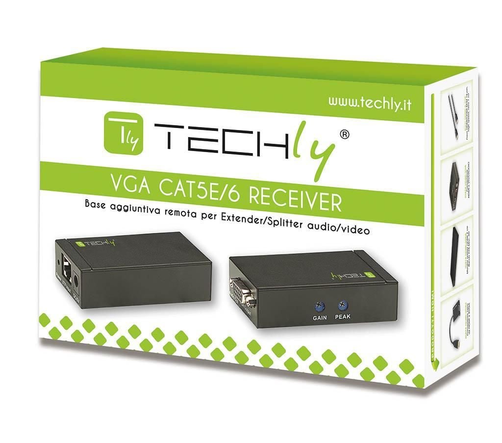 Ricevitore per Extender Audio / Video su Cavo Cat5e 300 m TECHLY - immagine 2