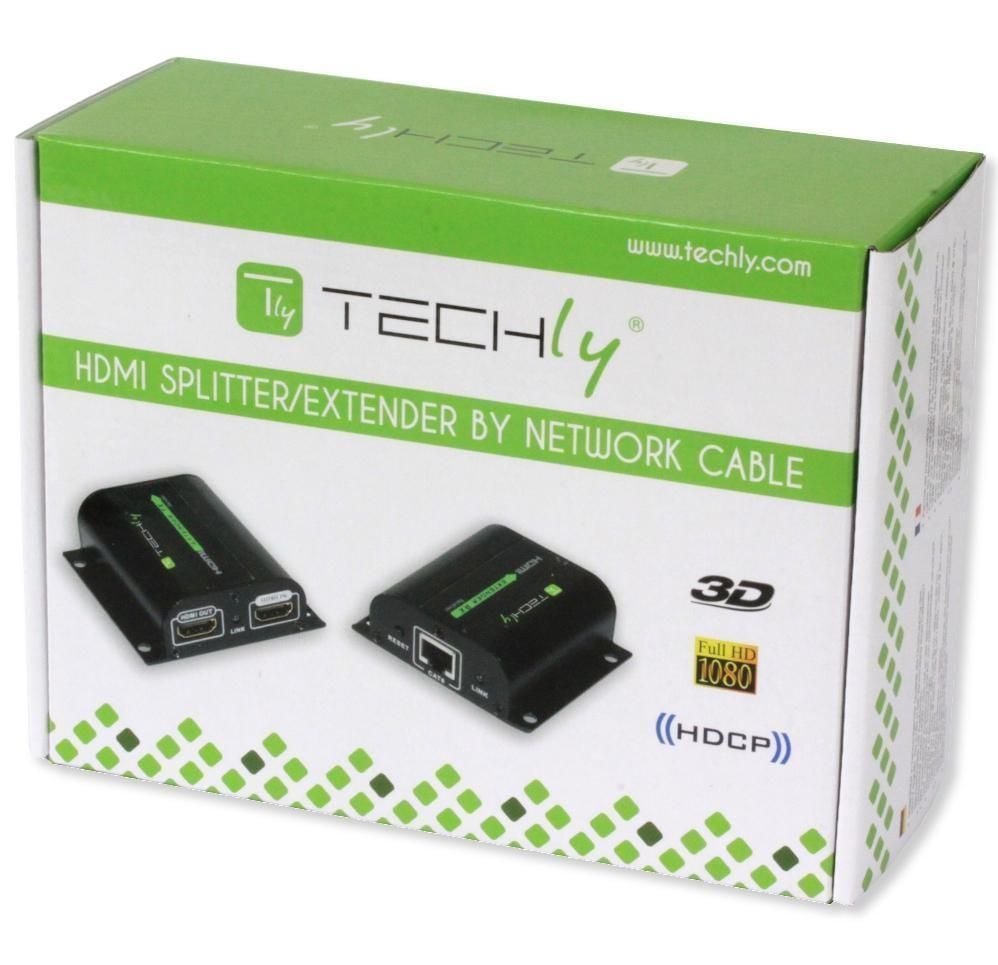 Extender Splitter HDMI con IR su Cavo Cat. 6 fino a 60m TECHLY - immagine 2