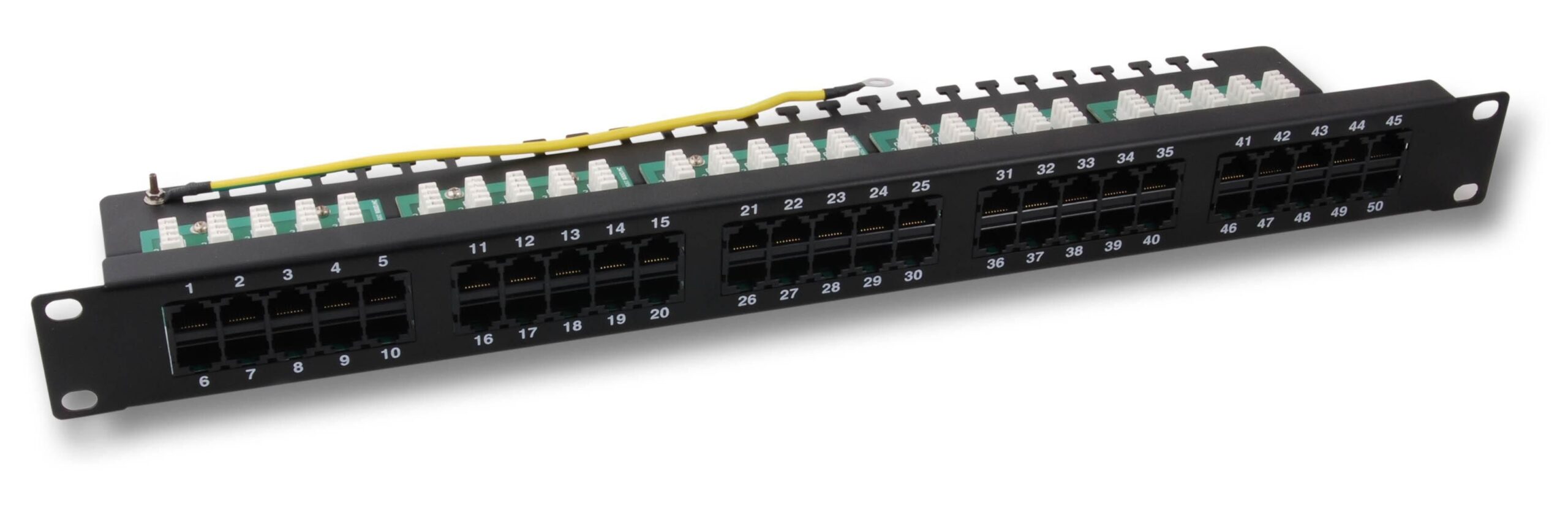 Pannello Patch 50 Porte UTP Cat.3 Nero Telco INTELLINET - immagine 2