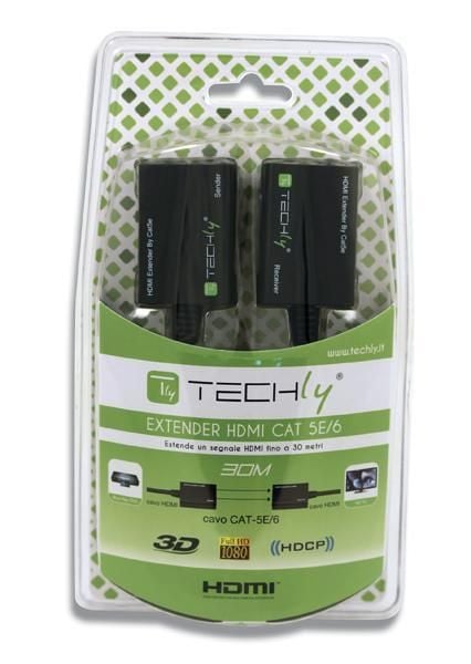 Amplificatore HDMI Cat 5e/6: Massima Qualità e Portata 30m TECHLY - immagine 2
