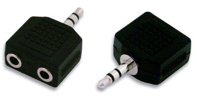 Adattatore Stereo Audio 3.5mm - 1 Maschio / 2 Femmine GOOBAY - immagine 2
