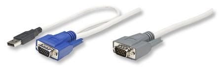 Cavo KVM switch HDB15/USB Mt. 3,0 INTELLINET - immagine 2