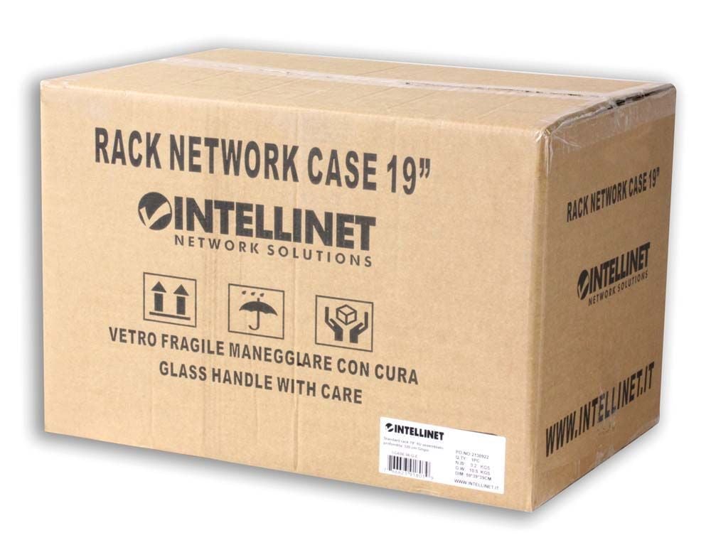 Armadio Rack 19'' a muro 10U Nero - Montaggio rapido INTELLINET - immagine 2