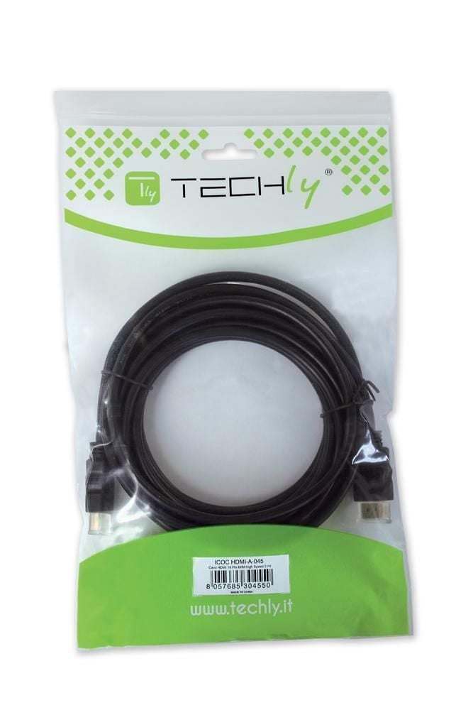 Cavo High Speed Mini HDMI a HDMI Maschio/Maschio Nero, 5,0 m TECHLY - immagine 2