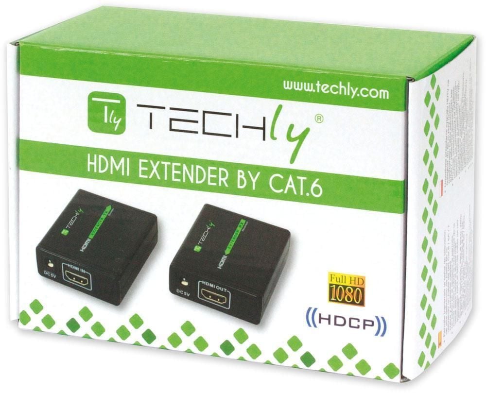 Extender HDMI™ Full HD 3D su cavo Cat. 5E/6/6A/7 fino 60 metri TECHLY - immagine 2