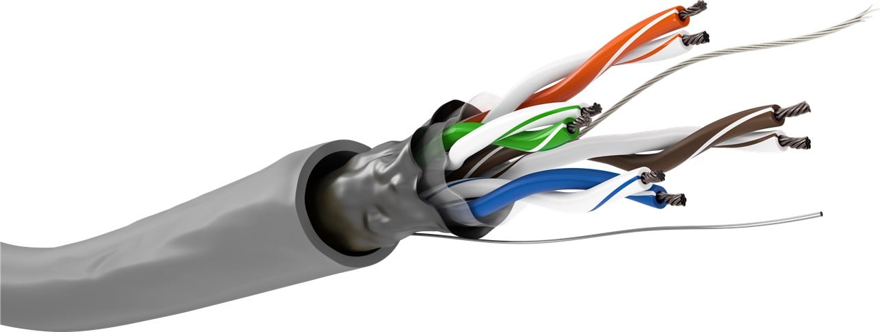 Cavo Ethernet Cat.5E 100m Flessibile Grigio TECHLY PROFESSIONAL - immagine 2