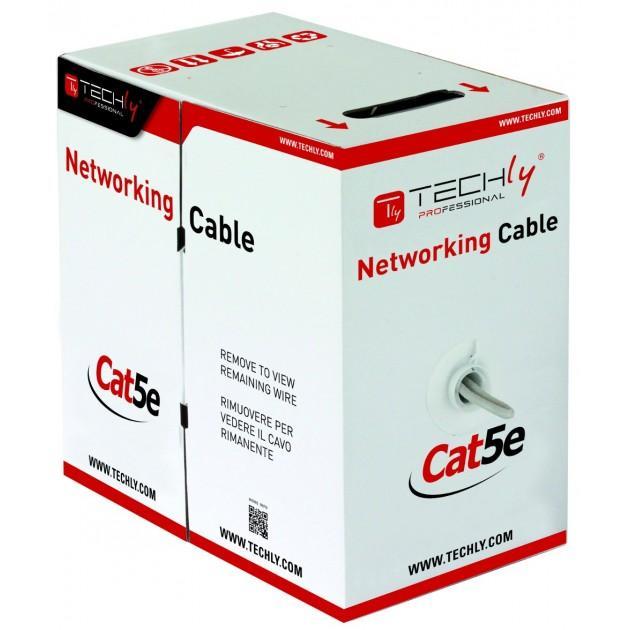 Cavo Cat.5E 305m: Matassa Rigida Grigia TECHLY PROFESSIONAL - immagine 2