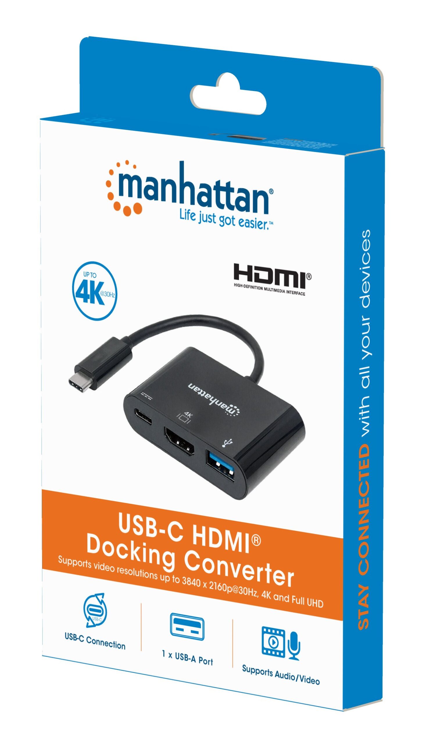 Convertitore USB-C™ a HDMI, USB-A, USB PD MANHATTAN - immagine 2