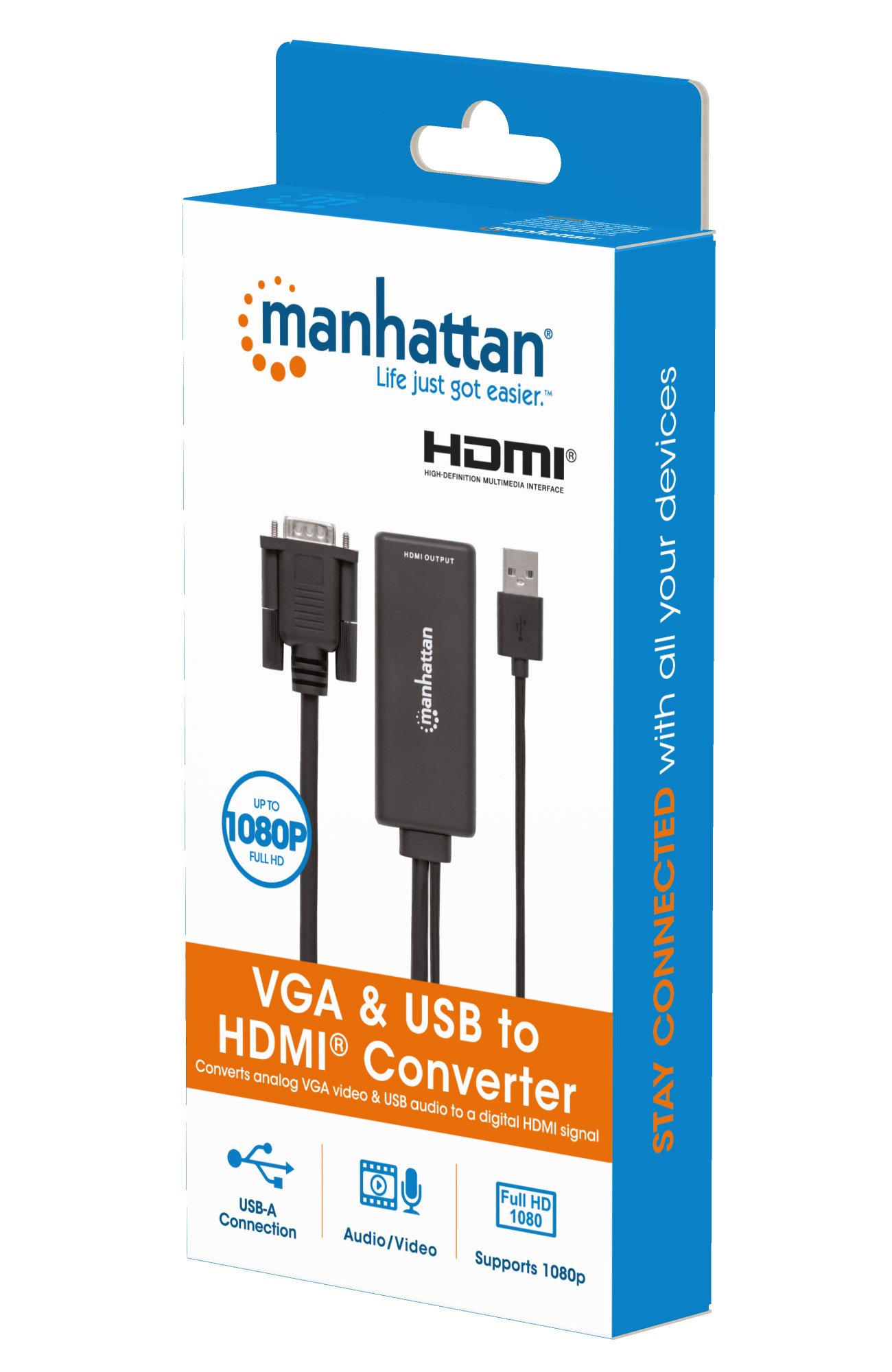 Convertitore da VGA e USB a HDMI MANHATTAN - immagine 2