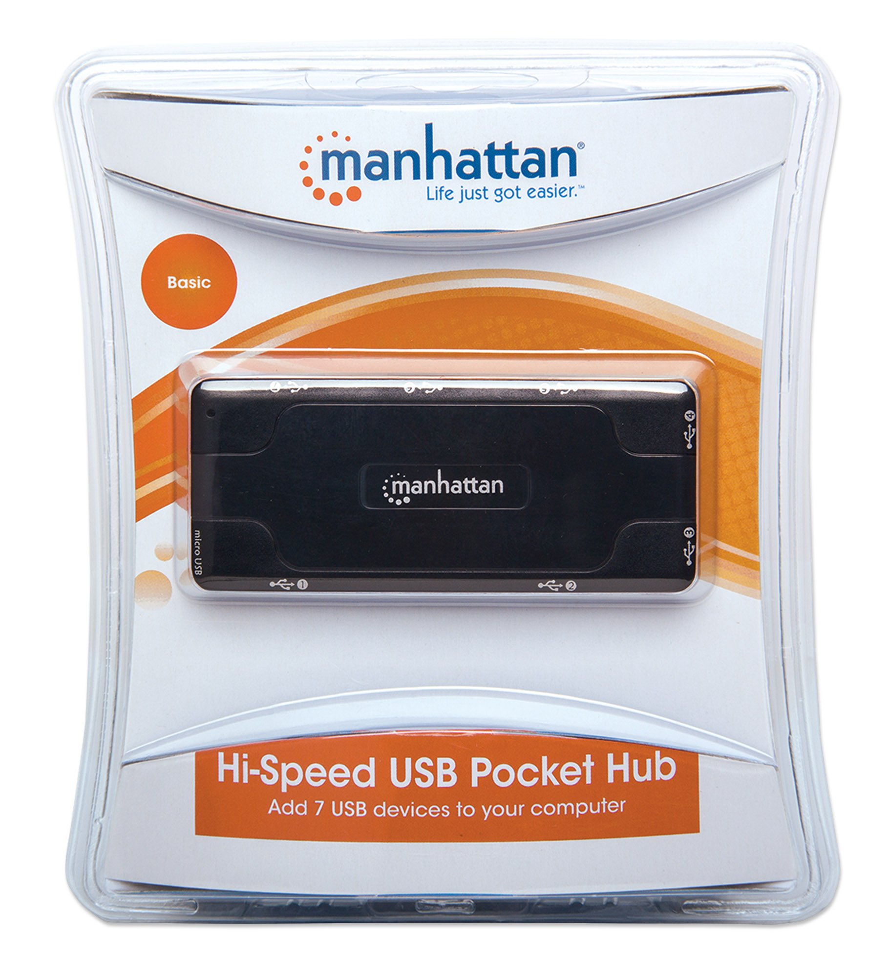 "Hub USB 2.0 Speedy 7 Porte" MANHATTAN - immagine 2