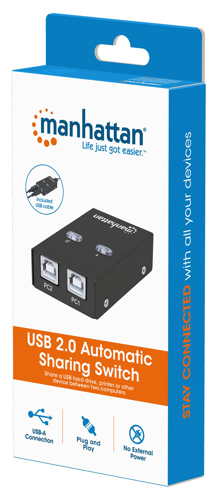 "Switch USB 2.0: velocità Hi-Speed automatica" MANHATTAN - immagine 2