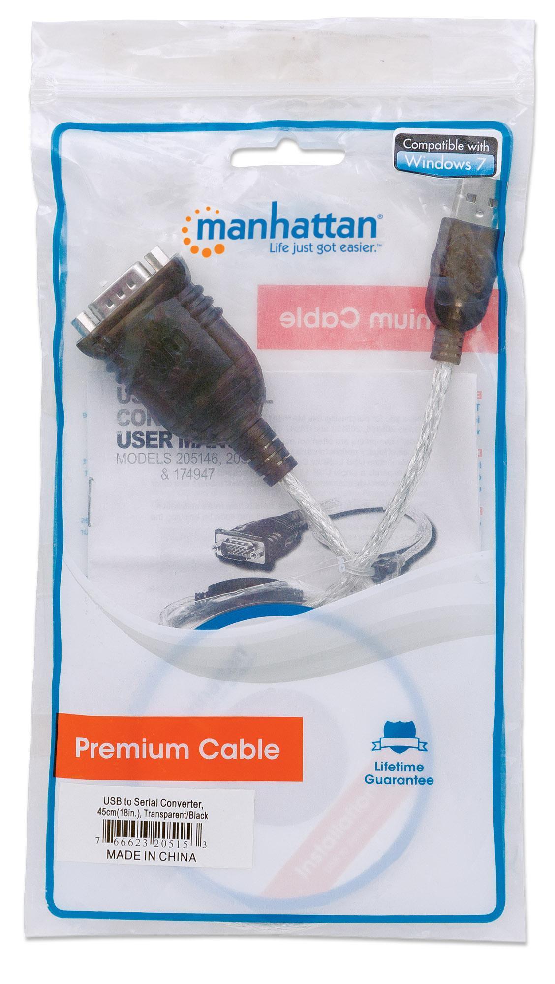 Convertitore Adattatore Manhattan da USB a Seriale in Sacchetto MANHATTAN - immagine 2