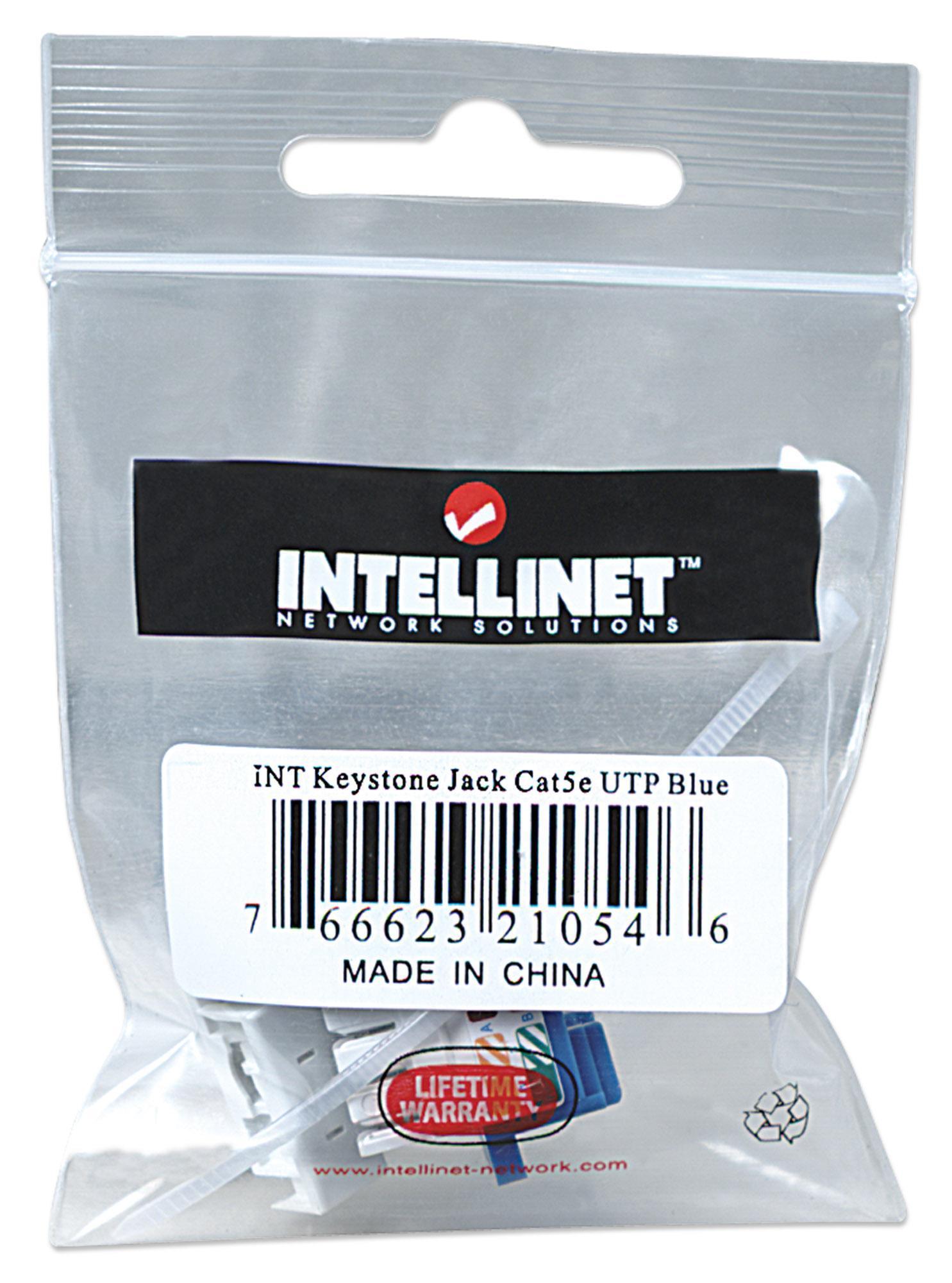 "Keystone Blu: il frutto C5E UTP per connessioni veloci RJ45" INTELLINET - immagine 2