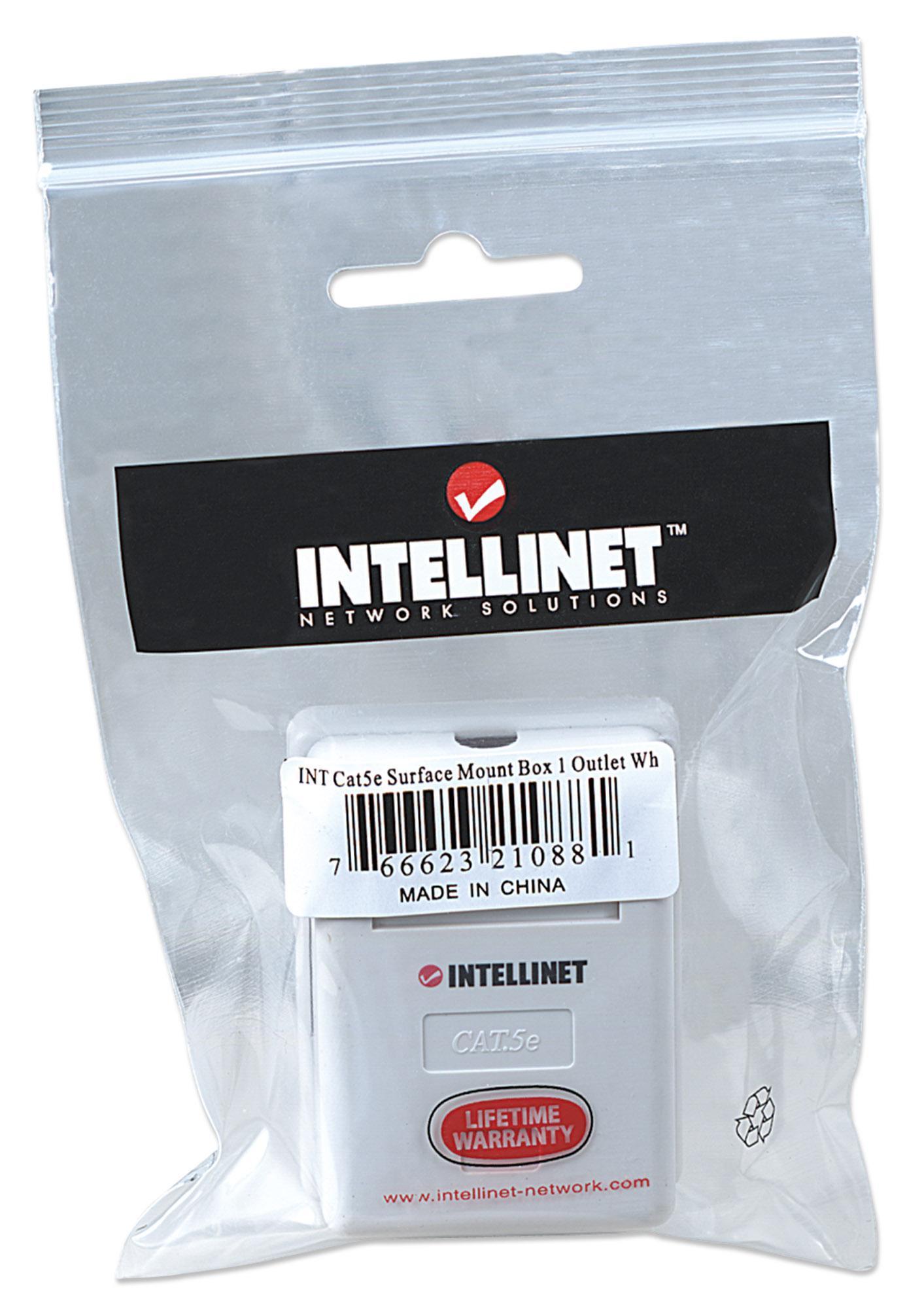 Presa Muro Frutto RJ45 Cat. 5E UTP Beige - Pratica e Veloce INTELLINET - immagine 2