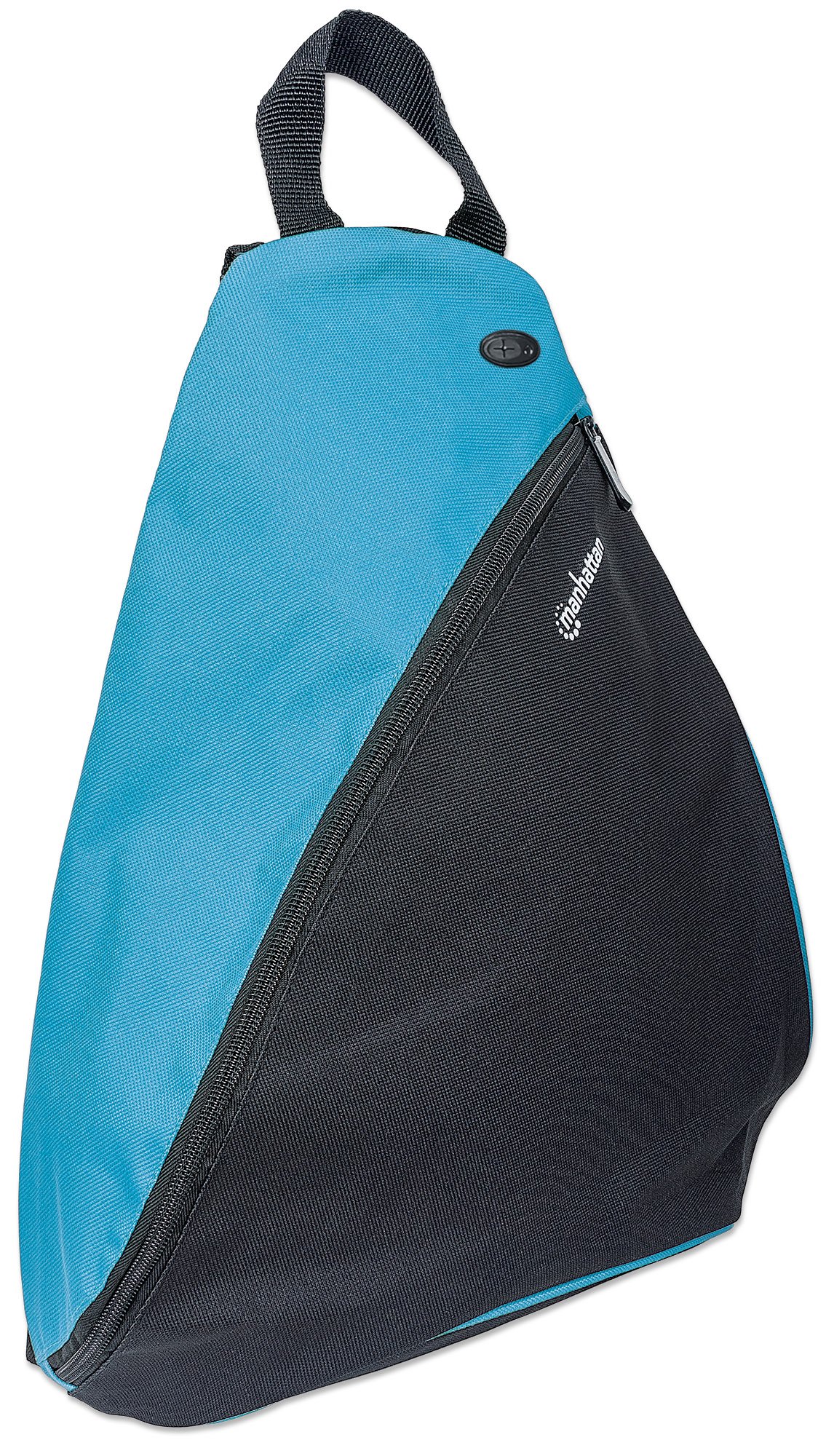Zainetto Monospalla per Tablet e Ultrabook fino a 12'' Nero/Azzurro MANHATTAN - immagine 2