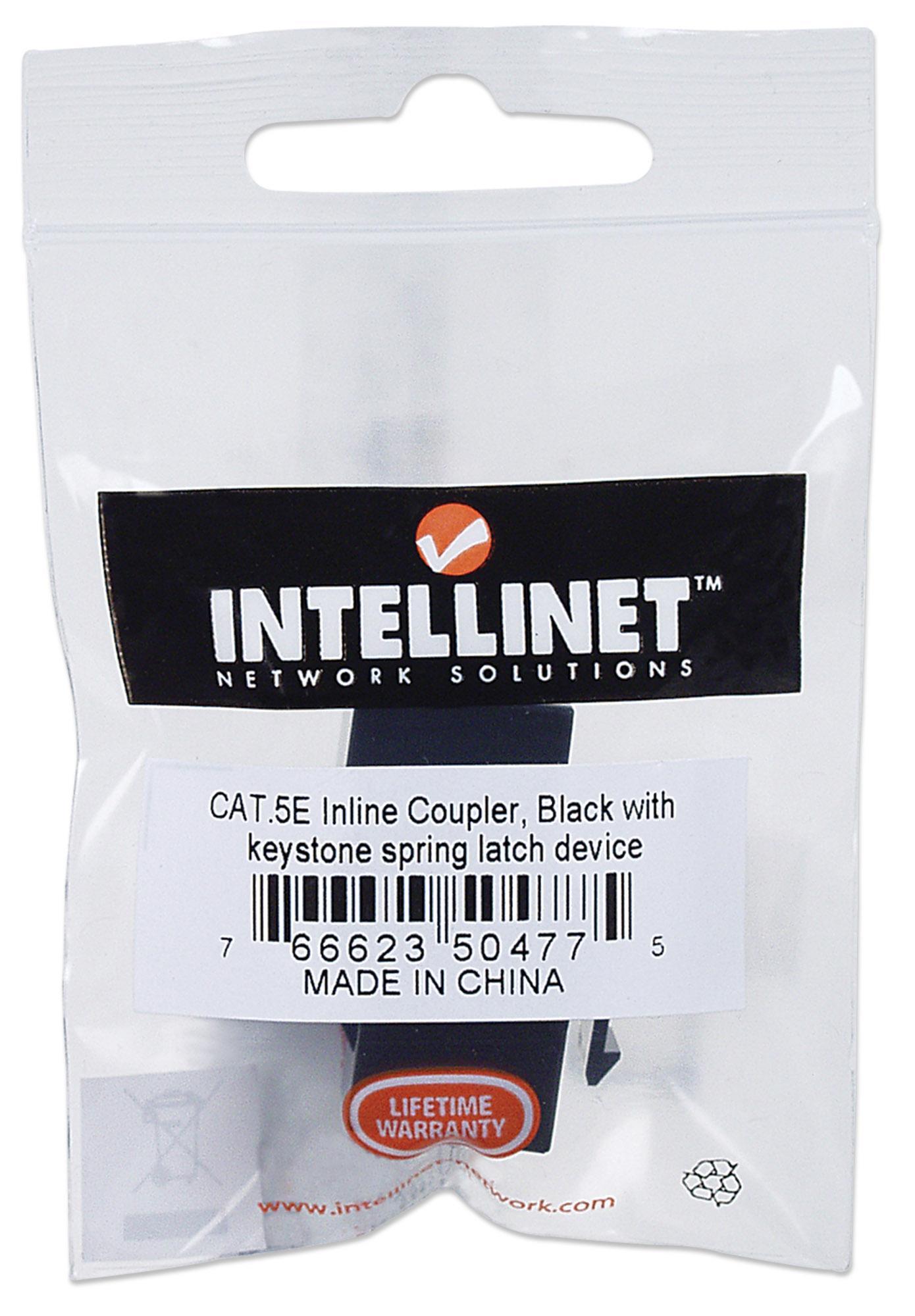 Accoppiatore Keystone Nero RJ45 - Connettività ottimale Cat5e INTELLINET - immagine 2