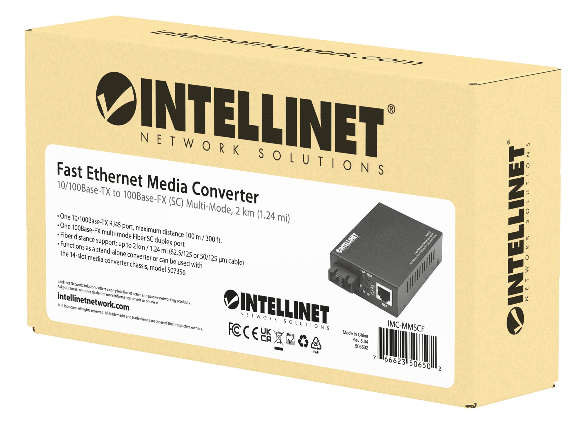 Convertitore RJ45 a Fibra SC: connessione veloce e affidabile INTELLINET - immagine 2