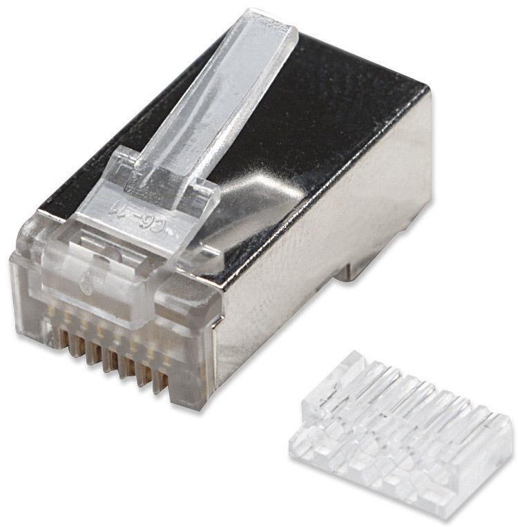 Plug RJ45 Cat6: Connettività Modulare e Sicura INTELLINET - immagine 2