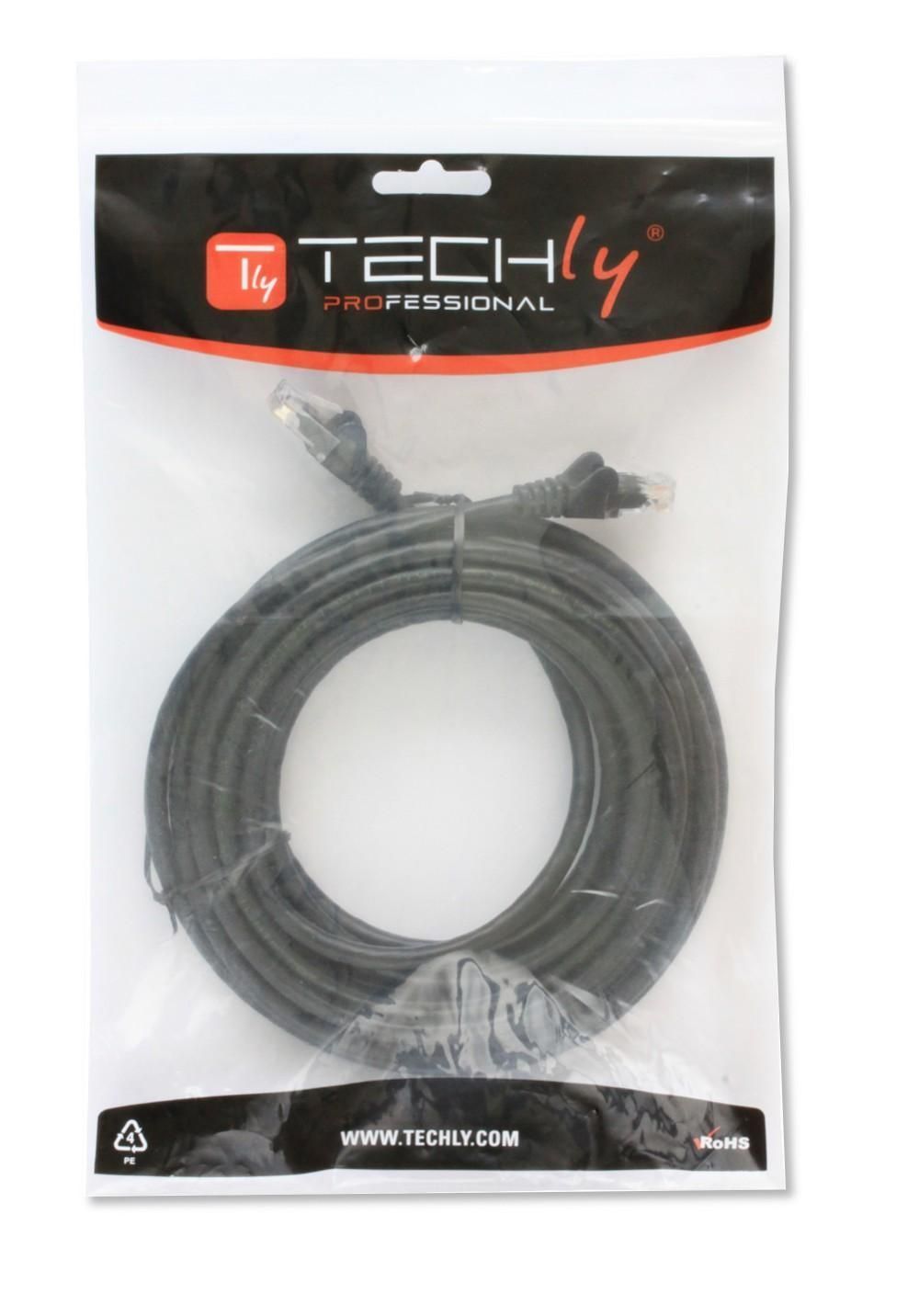 Cavo di rete Patch in CCA Cat.5E Nero UTP 2m TECHLY PROFESSIONAL - immagine 2