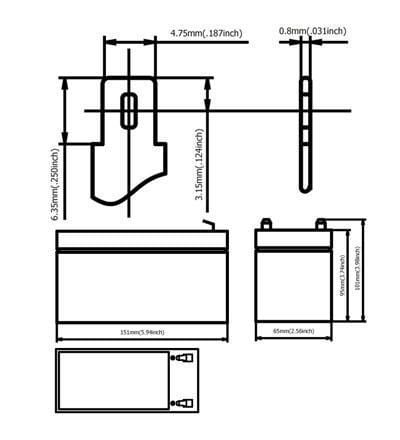 Batteria Ricaricabile 12V 7Ah Ultracell UL7-12(Faston 187 - 4.8 mm) ULTRACELL - immagine 2