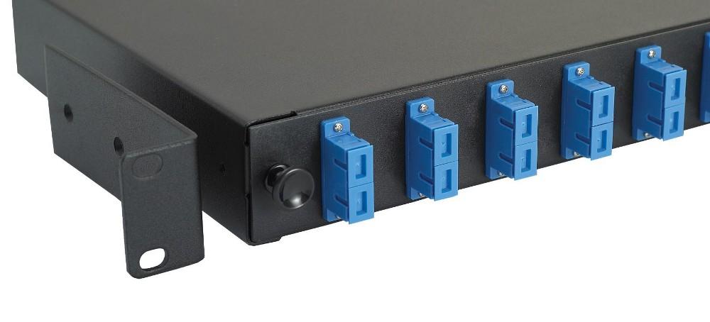 Cassetto Ottico 19'' con 12 bussole SC Duplex Monomodale Nero INTELLINET - immagine 2