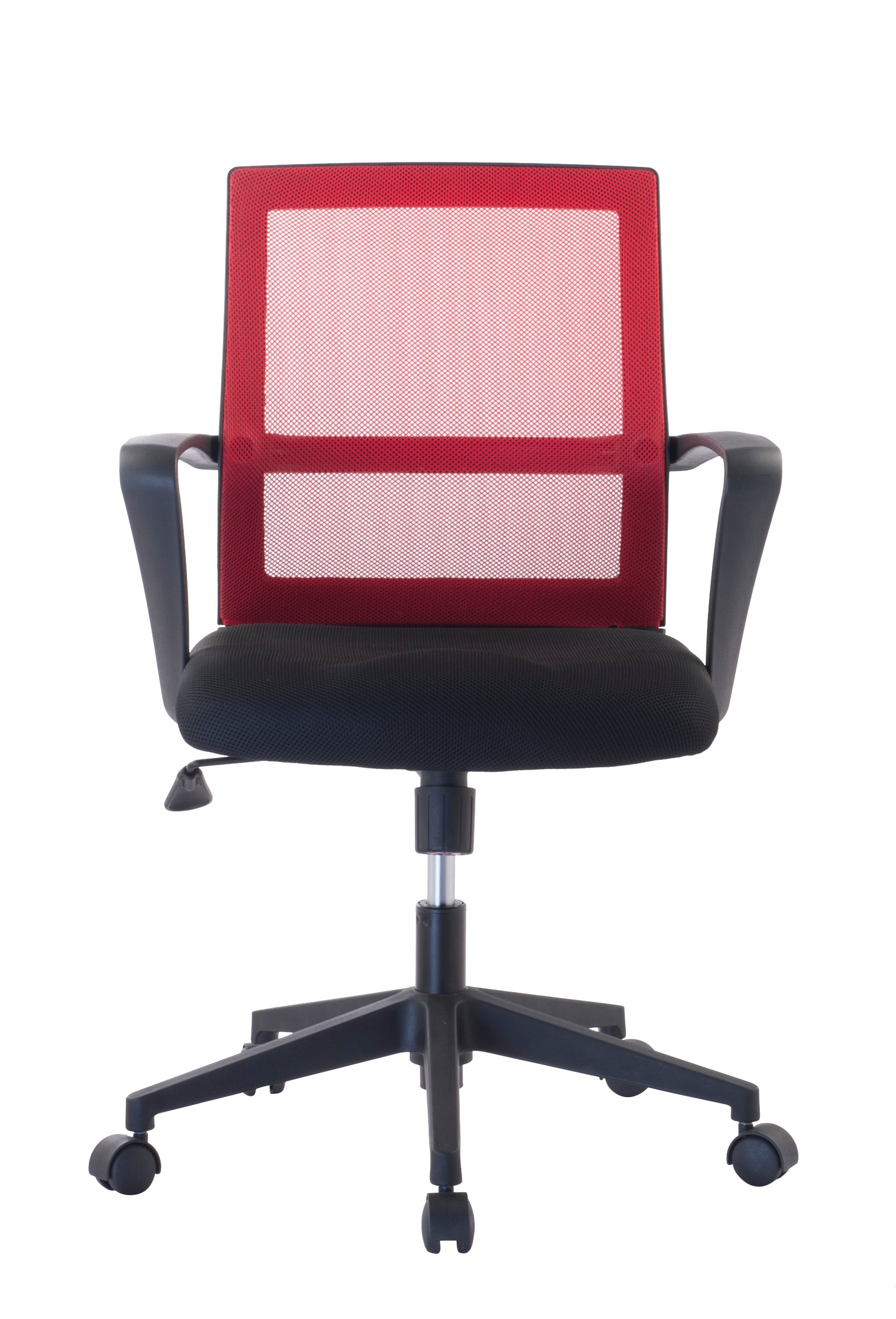 Sedia per Ufficio con Schienale Medio Nero/Bordeaux TECHLY - immagine 2