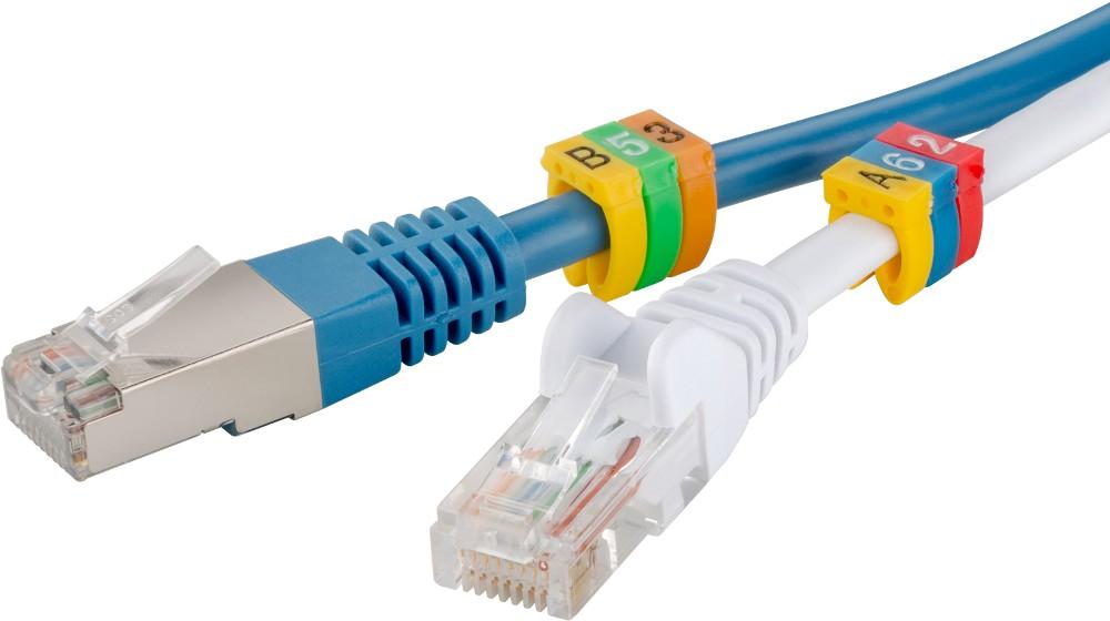 Segnacavo numerato colorato per cavi da 6.0mm GOOBAY - immagine 2