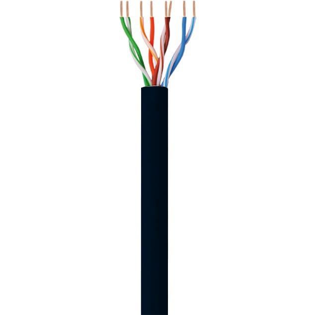 Matassa U/UTP Cavo Cat.5E CCA 100m Flessibile da Esterno Nero GOOBAY - immagine 2