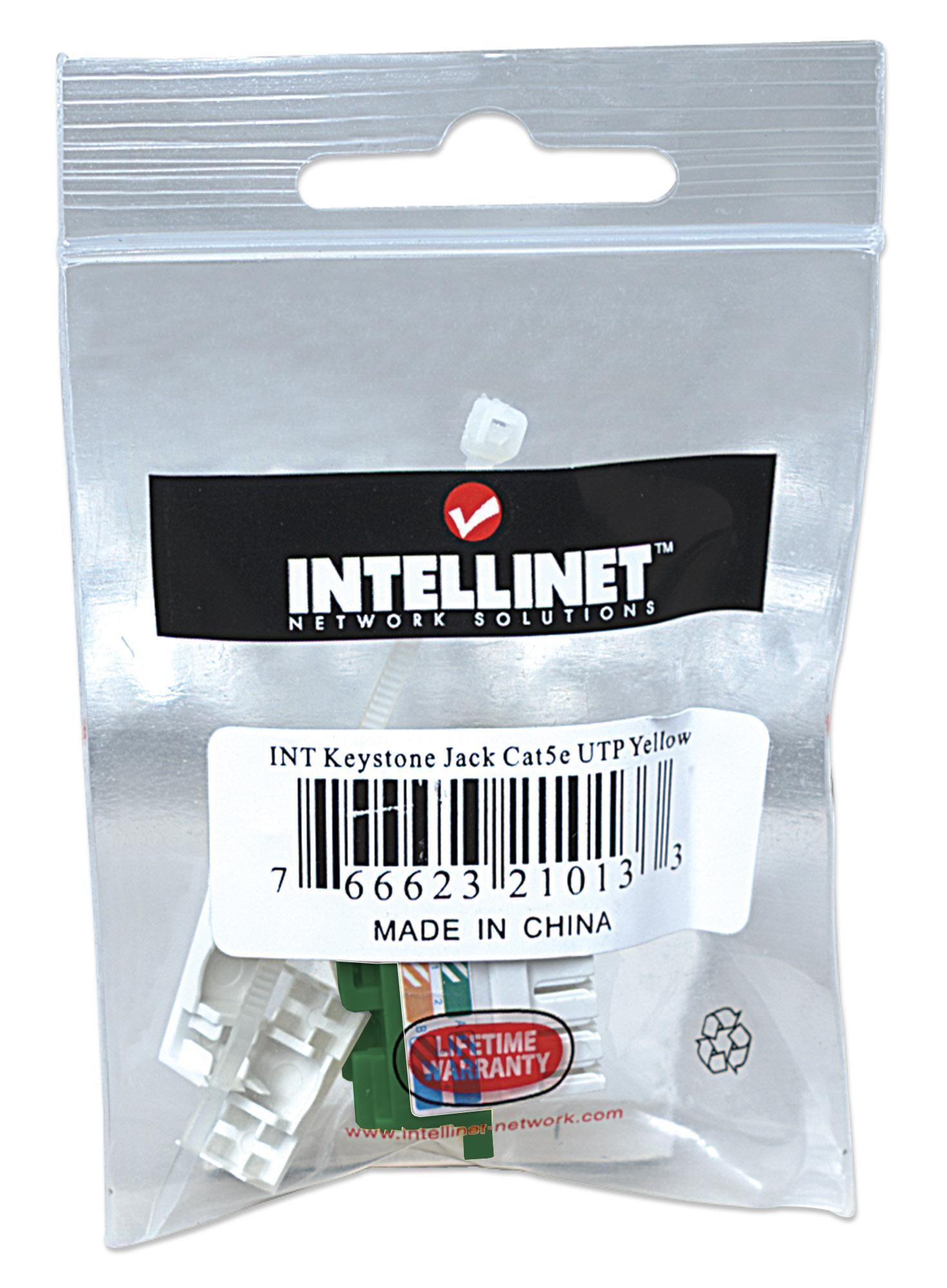 Frutto Keystone RJ45 Cat5e UTP Verde INTELLINET - immagine 2