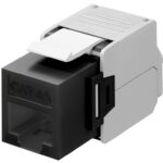 Frutto Keystone RJ45 Cat6A UTP 500MHz Nero GOOBAY