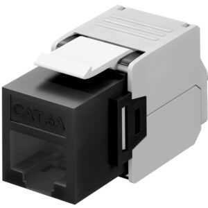 Frutto Keystone RJ45 Cat6A UTP 500MHz Nero GOOBAY