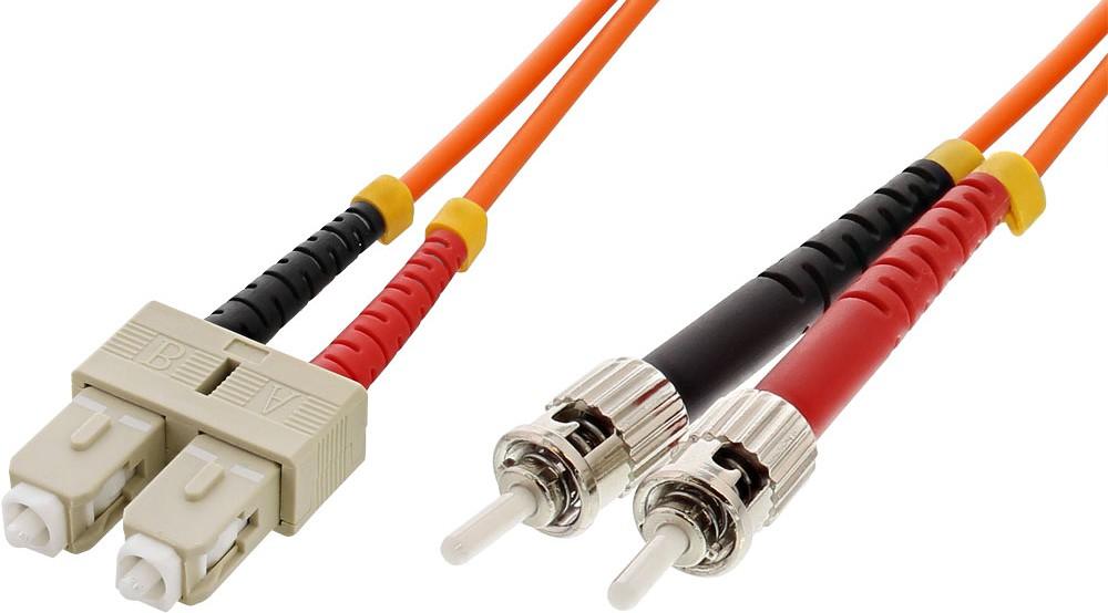 Cavo Fibra Ottica Multimodale SC/ST 3m - OM1 TECHLY PROFESSIONAL