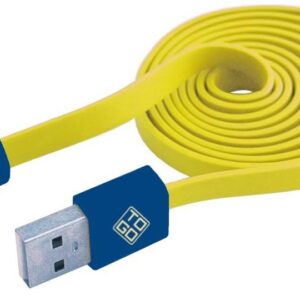 Cavo Flat USB AM a Micro USB M 1m Giallo / Blu BLUEDIAMOND TO GO