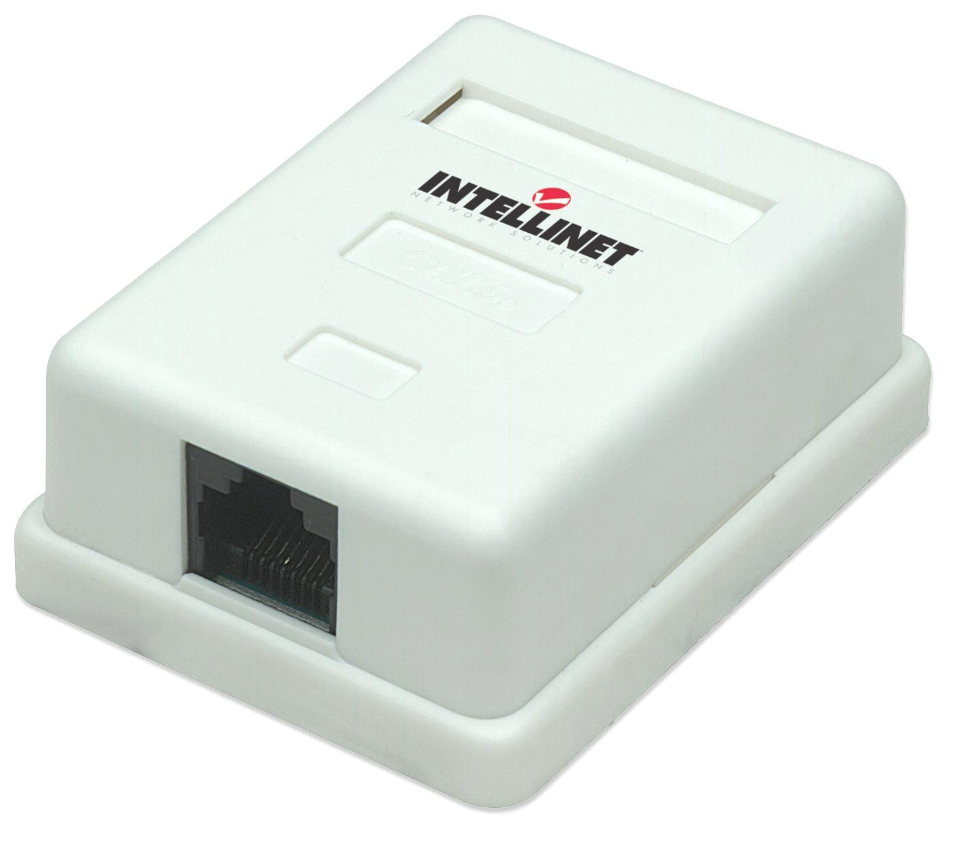 Presa Muro Frutto RJ45 Cat. 5E UTP Beige - Pratica e Veloce INTELLINET