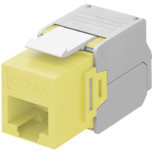 Frutto Keystone RJ45 Cat6A UTP 500MHz Giallo GOOBAY