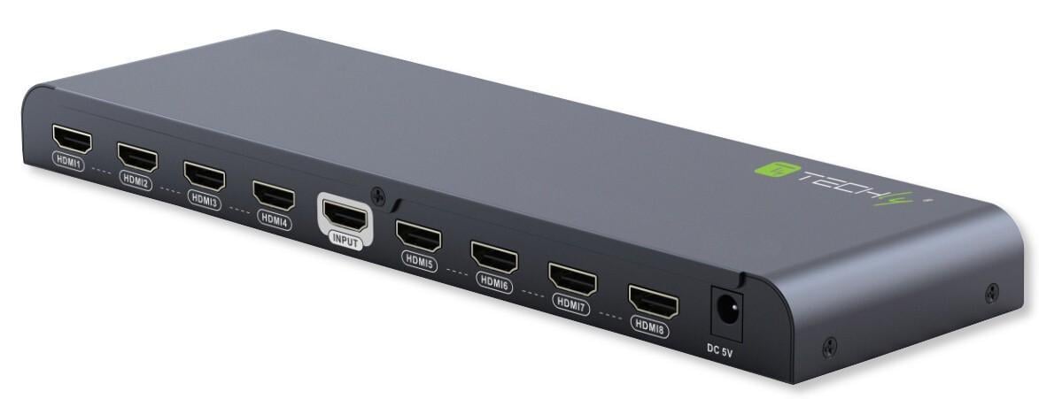Splitter HDMI2.0 4K UHD 3D 8 vie TECHLY