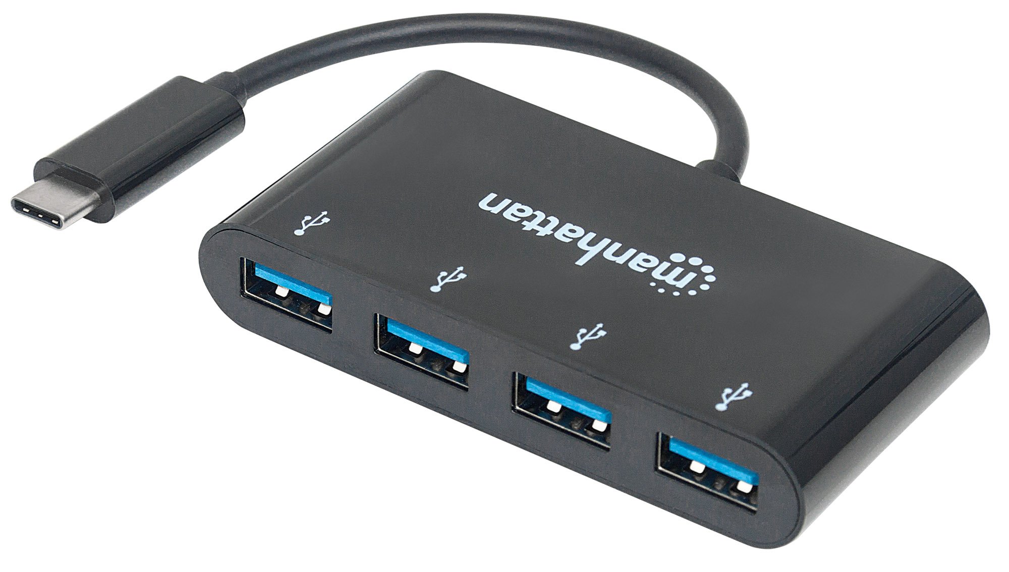 Hub USB-C™ 3.1 SuperSpeed 4 Porte USB-A 3.0 Femmina Nero MANHATTAN