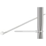 Fascette autobloccanti nylon bianche 368x4,8mm (100pz) TECHLY