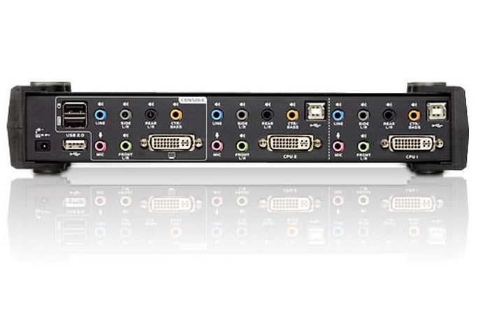 Switch KVM USB DVI Dual Link a 2 porte con audio e hub USB, CS1782A ATEN - immagine 3