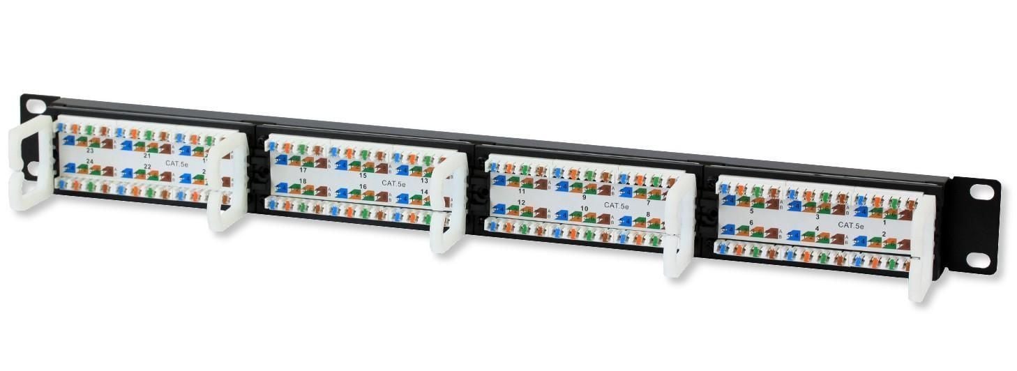 Pannello Patch UTP 24 Posti RJ45 Cat.5E Techly TECHLY PROFESSIONAL - immagine 3