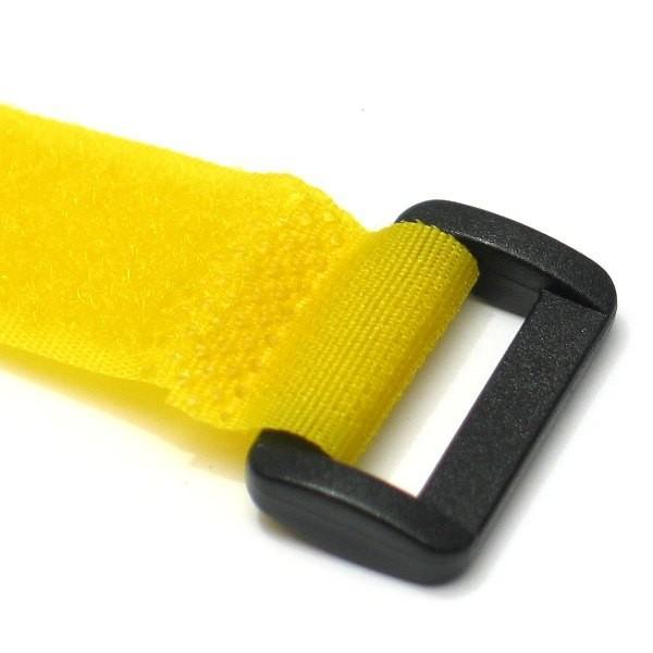 Fascette Fermacavo Gialle in Velcro Set da 10 pz LOGILINK - immagine 3