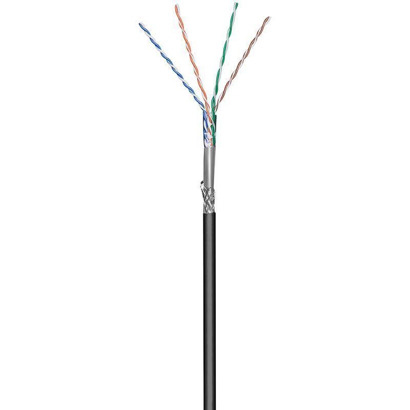 Matassa SF/UTP Cavo Cat.5E CCA 100m Rigido da Esterno Nero TECHLY PROFESSIONAL - immagine 3