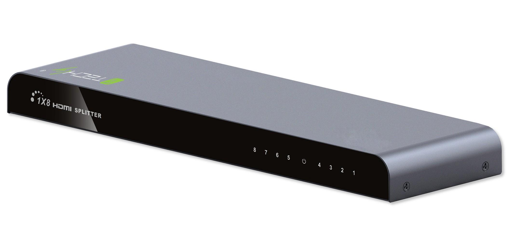 Splitter HDMI2.0 4K UHD 3D 8 vie TECHLY - immagine 3